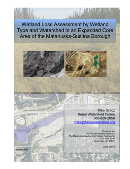 Wetland Loss Assessment by Wetland Type and Watershed in an Expanded Core Area of the Matanuska-Susitna Borough