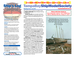 Ship's Log Tampabayshipmodelsociety