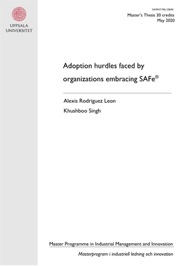 Adoption Hurdles Faced by Organizations Embracing Safe®