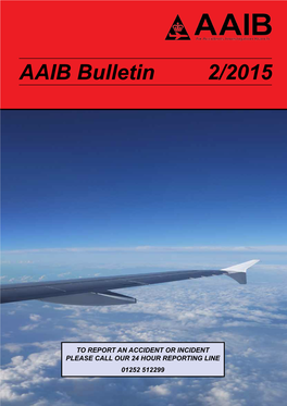 AAIB Bulletin 2/2015