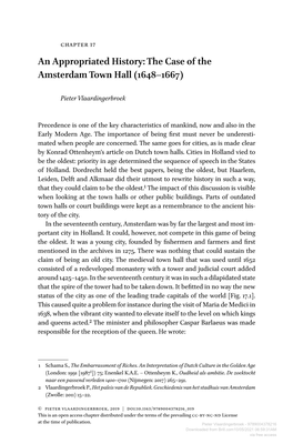 An Appropriated History: the Case of the Amsterdam Town Hall (1648–1667)