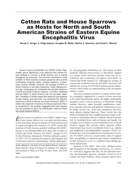 Eastern Equine Encephalitis Virus Nicole C