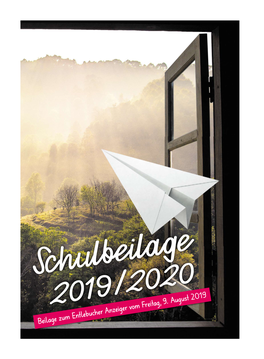 Beilage Zum Entlebucher Anzeiger Vom Freitag, 9. August 2019