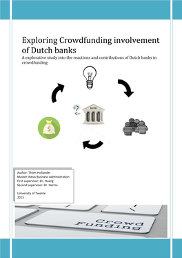 Xploring Crowdfunding Involvement F Dutch Banks