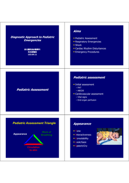 Diagnostic Approach to Pediatric Emergencies