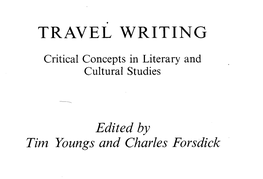 Travel Writing