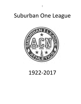 Suburban One League 1922-‐2017