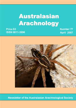Australasian Arachnology 77
