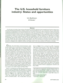 The U.S. Household Furniture Industry: Status and Opportunities