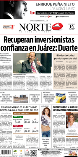 ENRIQUE PEÑA NIETO En Ciudad Juárez Sigue La Cobertura En EN VIVO Hoy a Partir De Las 11 Am En #Epnenjuarez