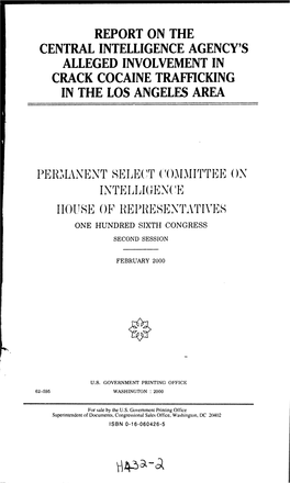 Report on the Central Intelligence Agency's Alleged Involvement in Crack Cocaine Trafficking in the Los Angeles Area