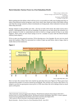 Mycle Schneider: Nuclear Power in a Post-Fukushima World Figure 1