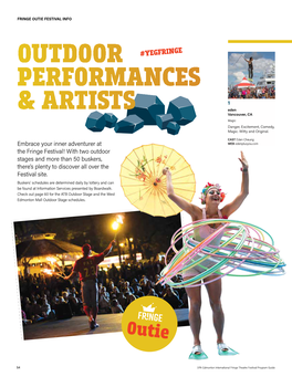 Outdoor Performances & Artists