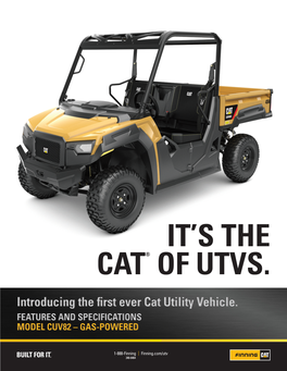 It's the Cat® of Utvs