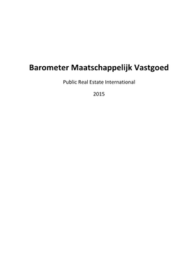 Barometer Maatschappelijk Vastgoed 2015