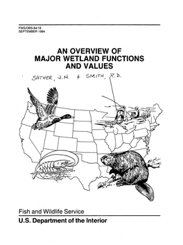 An Overview of Major Wetlands Functions and Values