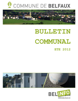 Bulletin Communal Ete 2012