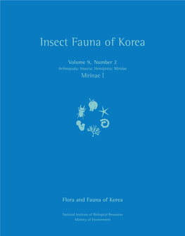 Insect Fauna of Korea Fauna Insect