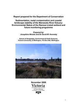 Sedimentation, Metal Contamination and Coastal Landscape Stability Of