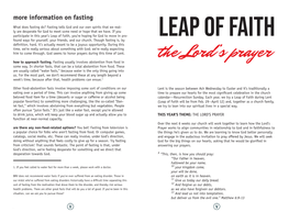 Leap of Faith Participation Guide 2020.Indd