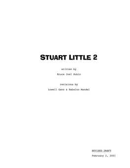 Stuart Little 2 Fade In: 1 Ext