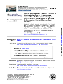 Infection Defense Against Bacterial Urinary Tract Pathways and Rapid