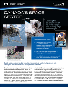 Canada's Space Sector