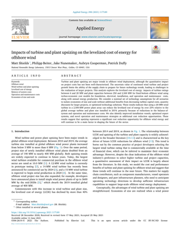 Impacts of Turbine and Plant Upsizing on the Levelized Cost of Energy For