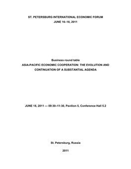 The Strategic Nature of Russia's Decision to Join APEC