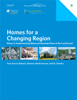 Homes for a Changing Region Phase 3: Implementing Balanced Housing Plans at the Local Level