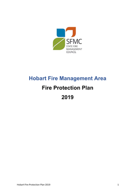 Hobart Fire Management Area Fire Protection Plan 2019