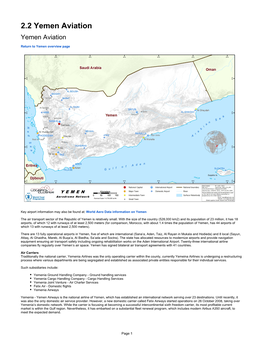 2.2 Yemen Aviation Yemen Aviation