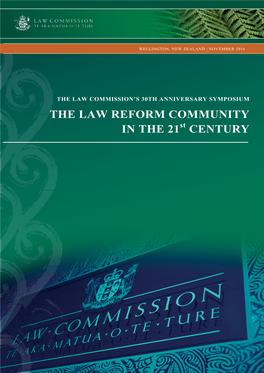 The Law Reform Community in the 21 Century