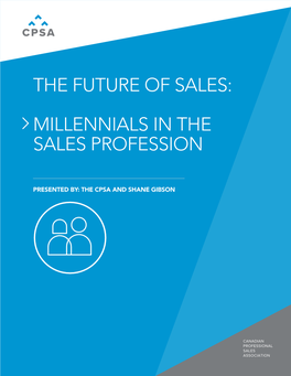 Millennials in the Sales Profession