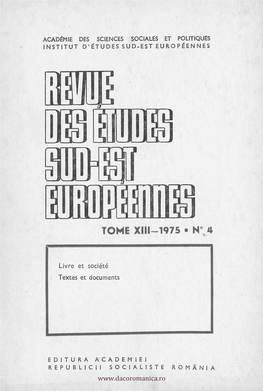 Tome Xiii-1975N°4