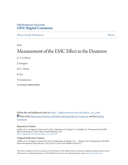 Measurement of the EMC Effect in the Deuteron K