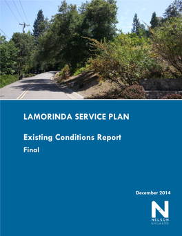 LAMORINDA SERVICE PLAN Existing Conditions Report
