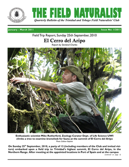 El Cerro Del Aripo Report by Stevland Charles