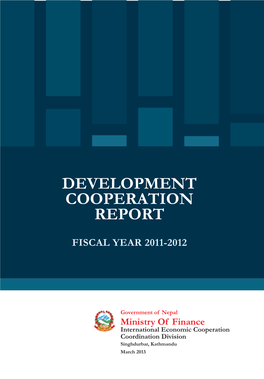 Development Cooperation Report Fiscal Year 2011-2012