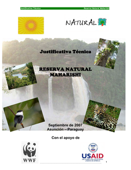 Justificativa Técnica Reserva Natural Maharishi