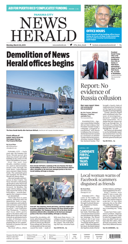 Demolition of News Herald Offices Begins