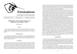 Entomofauna STORFER 1905Am)