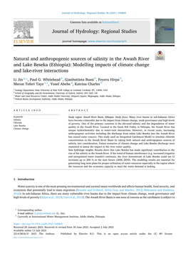 Natural and Anthropogenic Sources of Salinity in the Awash River and Lake Beseka (Ethiopia): Modelling Impacts of Climate Change and Lake-River Interactions