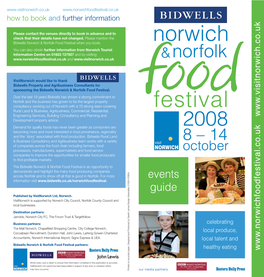 Norwich & Norfolk Food Festival Handbook
