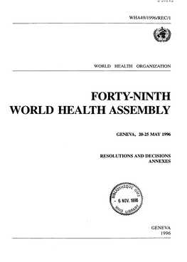 Forty-Ninth World Health Assembly