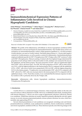 Immunohistochemical Expression Patterns of Inflammatory Cells Involved in Chronic Hyperplastic Candidosis