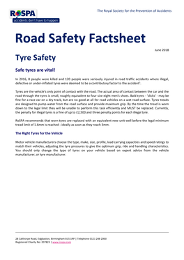 Tyre Safety Factsheet February 2017