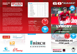 Lyngby Boldklub 11 3 3 5 16-23 12 Nye Indkøbssamarbejde, Sifordele