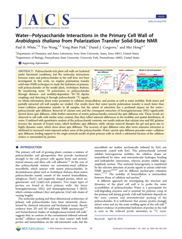 Hydration of Cellulose and Matrix Polysaccharides In