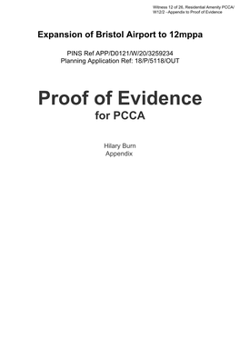 Proof of Evidence